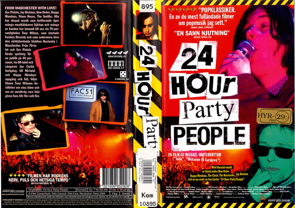 24 HOUR PARTY PEOPLE (vhs-omslag)
